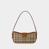 Sac Hobo Sling - Burberry - Cuir - Beige