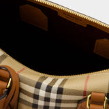 Sac Bowling - Burberry - Cuir - Beige