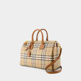 Sac Bowling - Burberry - Cuir - Beige
