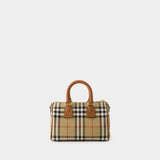 Sac Bowling - Burberry - Cuir - Beige