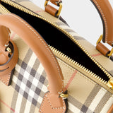 Sac Bowling - Burberry - Cuir - Beige