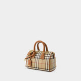 Sac Bowling - Burberry - Cuir - Beige