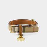 Collier Pour Chien S - Burberry - Cuir - Briar Brown