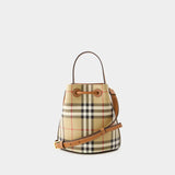 Sac À Main Drawstring - Burberry - Cuir - Briar Brown