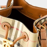 Sac À Main Drawstring - Burberry - Cuir - Briar Brown