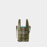 Cabas Mini London - Burberry - Coton - Vert Olive