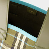 Cabas Mini London - Burberry - Coton - Vert Olive