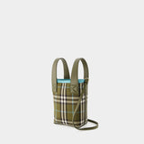 Cabas Mini London - Burberry - Coton - Vert Olive