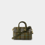 Sac À Main Mini Bowling - Burberry - Cuir - Vert Olive