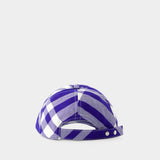 Casquette Monogramme - Burberry - Laine - Bleu