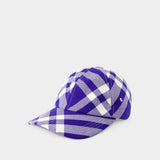 Casquette Monogramme - Burberry - Laine - Bleu