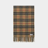 Écharpe Mu Vintage Check - Burberry - Cachemire - Archive Beige