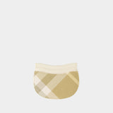 Porte Carte Rocking - Burberry - Synthétique - Beige