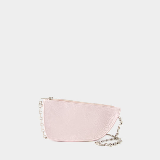 Sac à Bandoulière Micro Sling Shield - Burberry - Cuir - Rose
