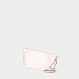 Sac à Bandoulière Micro Sling Shield - Burberry - Cuir - Rose