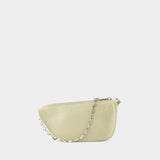 Sac à Bandoulière Micro Sling Shield - Burberry - Cuir - Beige