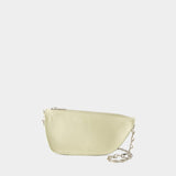 Sac à Bandoulière Micro Sling Shield - Burberry - Cuir - Beige