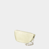 Sac à Bandoulière Micro Sling Shield - Burberry - Cuir - Beige