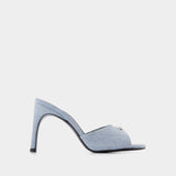 Mules Denim Logo - Coperni - Toile - Bleu