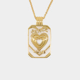 Collier Peace And Love Tag en Or
