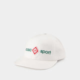 Casquette Brodée Casa Sport Logo - Casablanca - Coton - Blanc