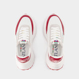 Sneakers Atlantis - Casablanca - Cuir - Blanc/Rouge