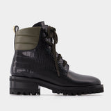 Bottes Dolomite Tread en Cuir Noir