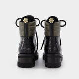Bottes Dolomite Tread en Cuir Noir