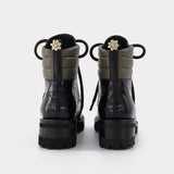 Bottes Dolomite Tread en Cuir Noir