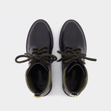 Bottes Dolomite Tread en Cuir Noir