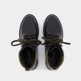Bottes Dolomite Tread en Cuir Noir