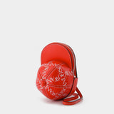 Sac Nano Cap en Cuir Rouge
