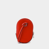 Sac Nano Cap en Cuir Rouge