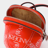 Sac Nano Cap en Cuir Rouge