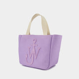 Tote Bag Cabas - J.W. Anderson - Coton - Lilas