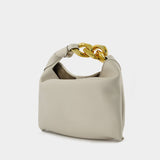 Sac Hobo Small Chain - J.W. Anderson - Cuir - Blanc Cassé