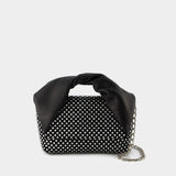 Sac Hobo Crystal Midi Twister - J.W. Anderson - Cuir - Noir