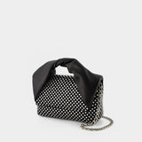 Sac Hobo Crystal Midi Twister - J.W. Anderson - Cuir - Noir