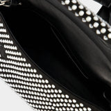 Sac Hobo Crystal Midi Twister - J.W. Anderson - Cuir - Noir