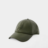 Casquette Baseball - J.W.Anderson - Cuir - Olive Foncé