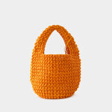 Sac À Main Large Popcorn Basket - J.W. Anderson - Coton - Orange