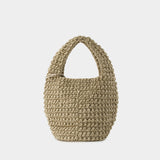Sac À Main Large Popcorn Basket - J.W. Anderson - Coton - Beige