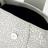 Pochette Ring avec Strass Argentés