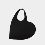 Tote Bag Mini Cœur Brodé En Cristal - Coperni - Strass - Noir