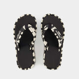 Sandales Zèbre - Coperni - Cuir - Noir/Blanc