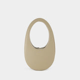 Sac à bandoulière Mini Swipe - Coperni - Cuir - Beige