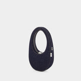 Sac à bandoulière Mini Swipe - Coperni - Coton - Bleu