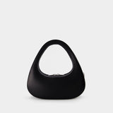 Sac à bandoulière Baguette Swipe - Coperni - Cuir - Noir