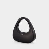 Sac à bandoulière Baguette Swipe - Coperni - Cuir - Noir