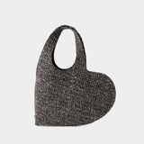 Cabas Heart - Coperni - Tweed - Noir